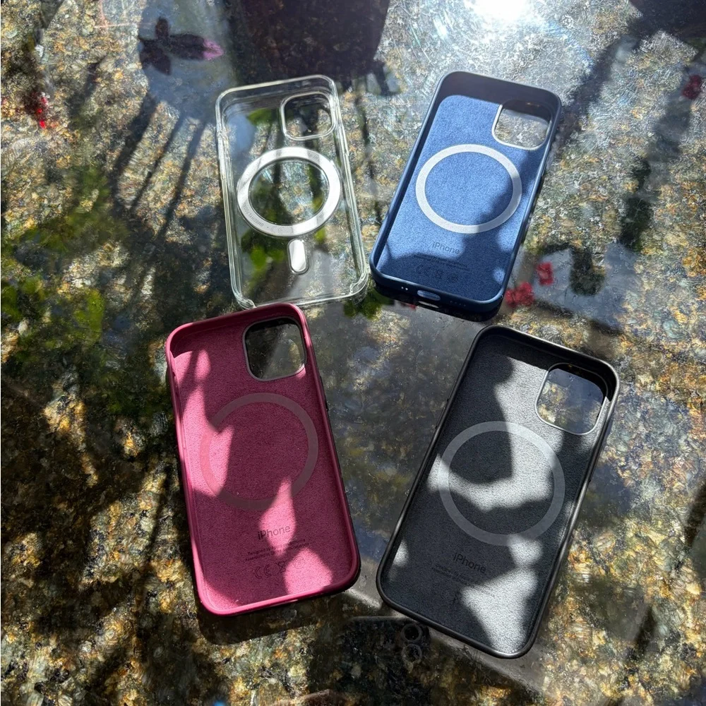 Apple iPhone Case Set - Clear, Deep Navy, Plum, Black